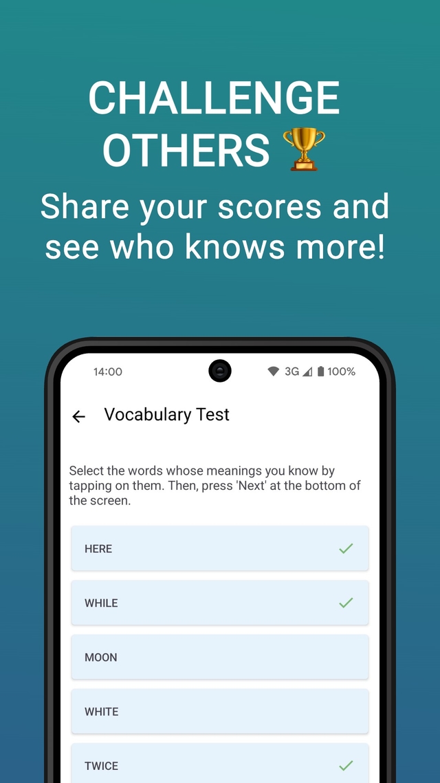 English Vocabulary Test screenshot 4