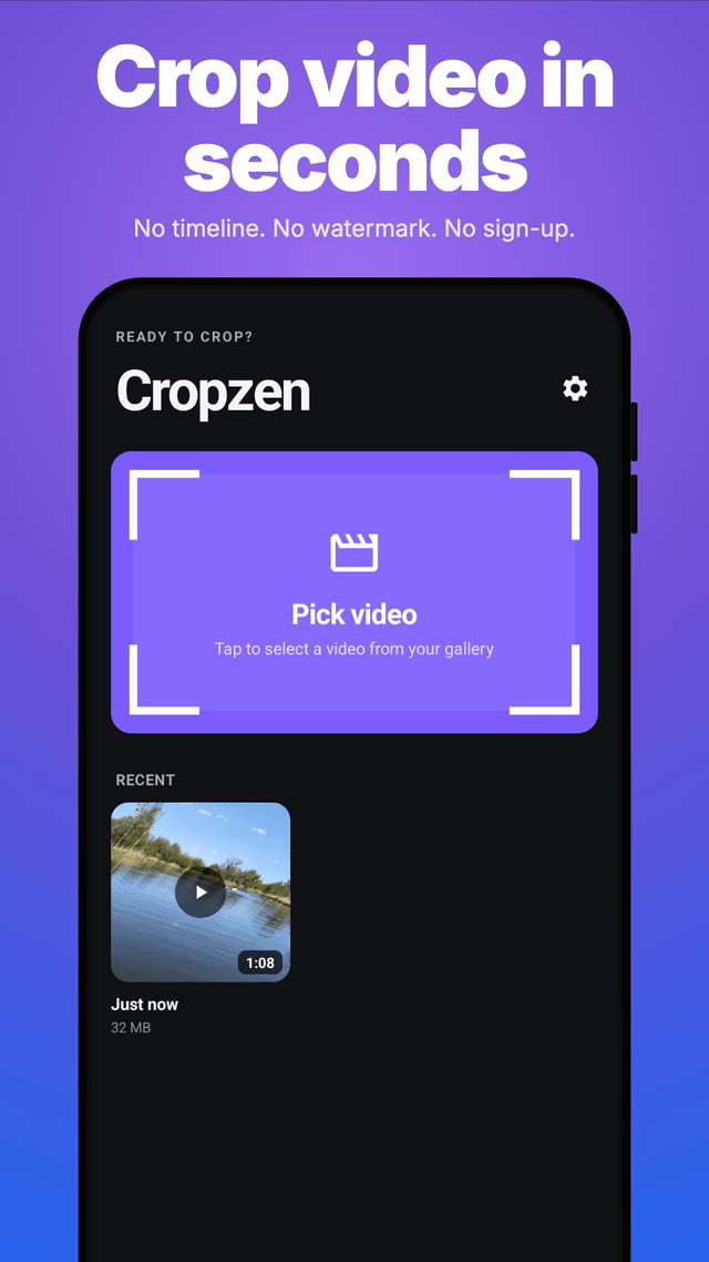 Video Crop & Trim: Cropzen screenshot 1