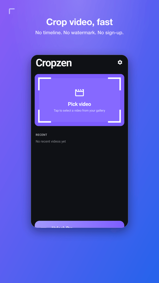 Video Crop & Trim: Cropzen screenshot 1