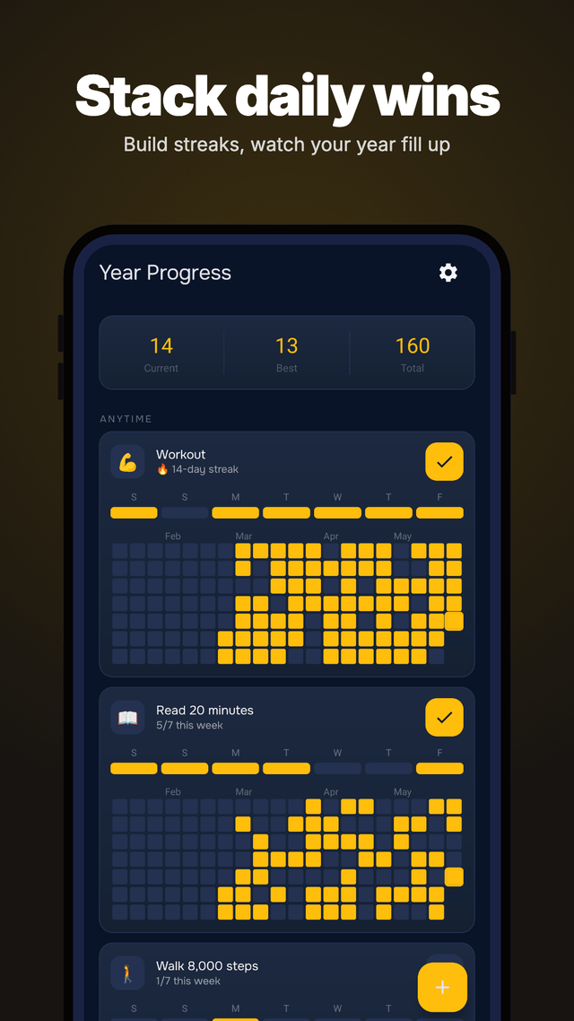 Year Progress 2026 & Goals screenshot 3